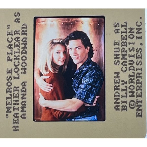 Melrose Place Original 35MM Press Kit Slide Heather Locklear Andrew Shue - Picture 1 of 4